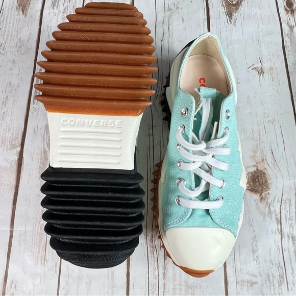 New Converse Run Star Motion Low Platform Water Droplets Green Sneakers - Picture 9 of 12